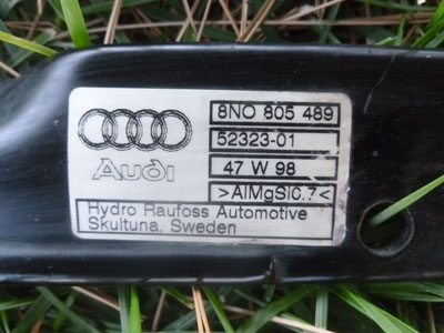 2000 Audi TT Mk1 / 8N - Radiator Core Support Bar 8N08054892
